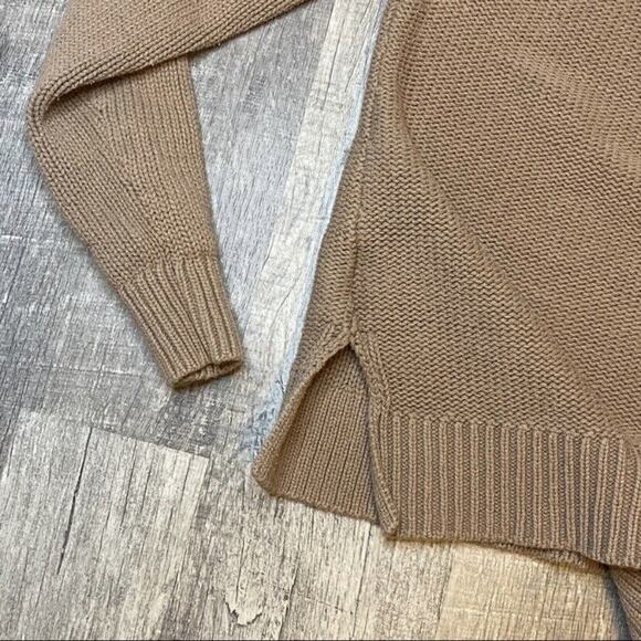 Old Navy Sweater Womens Size M Cable Knit Long Sleeve Tan Brown - Picture 12 of 12